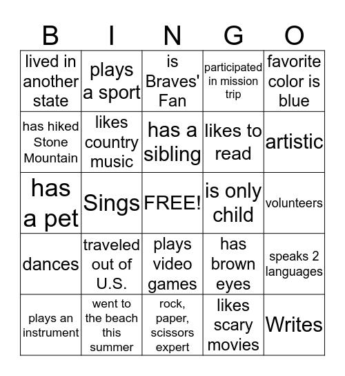 Kick the Dust Up to a New Year Bingo Card
