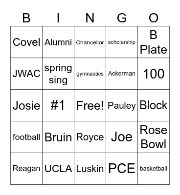 BRUIN Bingo Card
