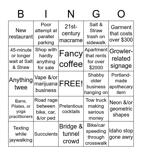 Division Bingo Card