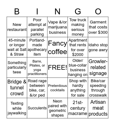 Division Bingo Card