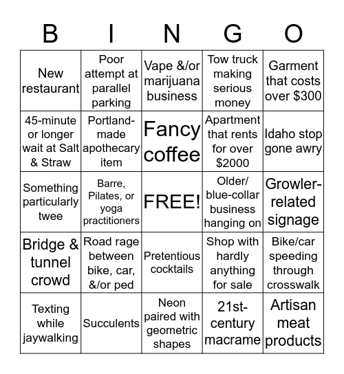 Division Bingo Card