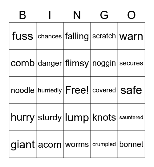 Henny Penny Bingo Card