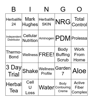 HERBA-BINGO Card