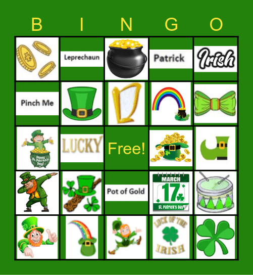 Happy St. Patricks Day! Bingo Card