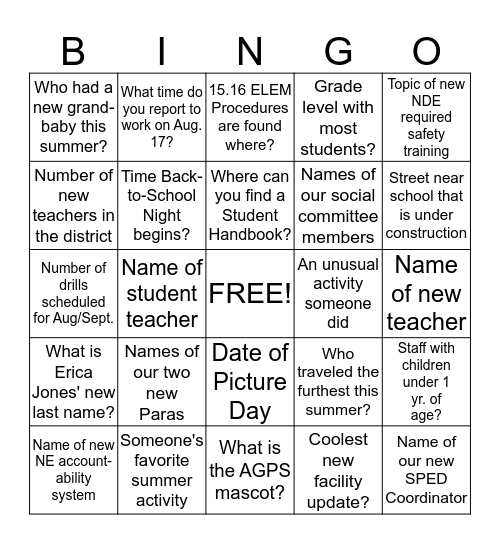 #AG CAN Bingo Card