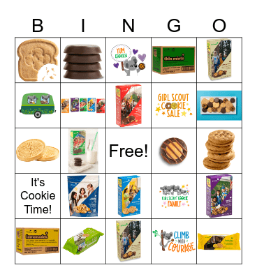 Girl Scout Cookie Bingo! Bingo Card