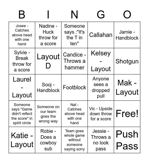 RC2022 Bingo Card