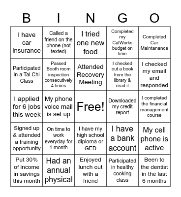 BOOTH BINGO Card