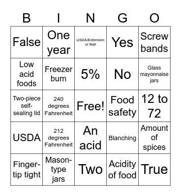 Bingo Card