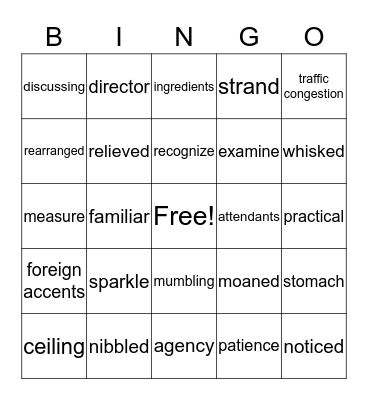 Tales of a Fourth Grade Nothing  Bingo Card