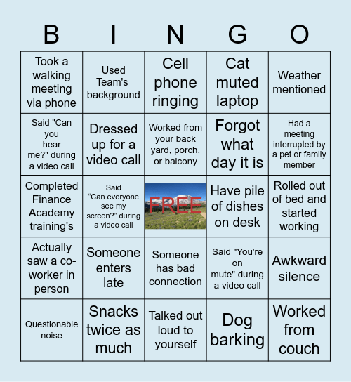 Emma's Virtual Farewell Party Bingo Card