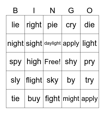 Bingo Card