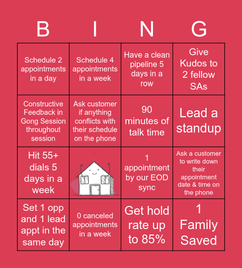 Chantelle's Bingo Board Bingo Card