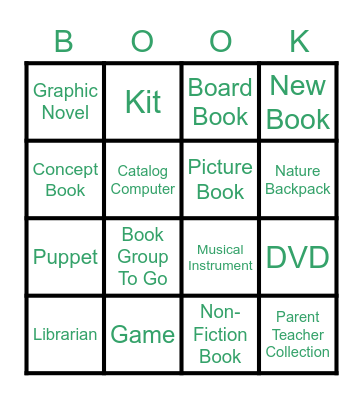 Book Bingo! Bingo Card