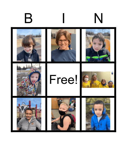 Classroom Bingo Card