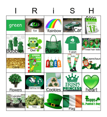 Happy St. Patrick's Day! Bingo Card