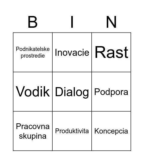 RVKP Bingo Card