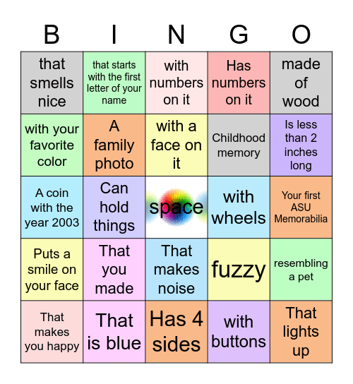 Find Something... Bingo Card