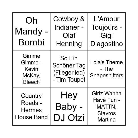 ❄️⛷Dept Wispo Disco Bingo⛷❄️ Bingo Card