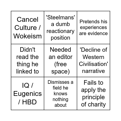 Scott 3x3 Bingo Card