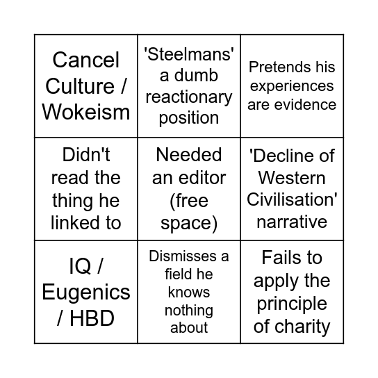 Scott 3x3 Bingo Card