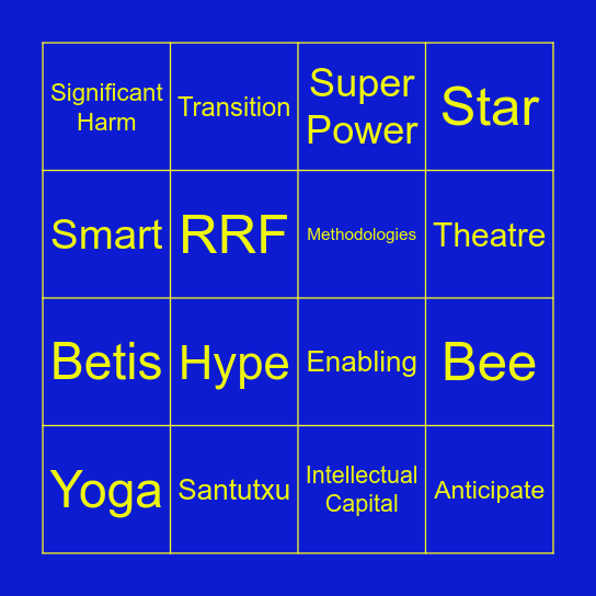 Taxo Bingo Card