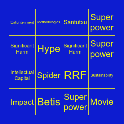 Taxo Bingo Card