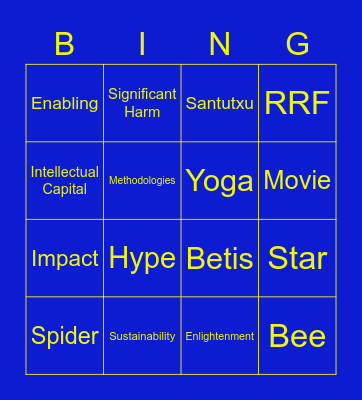 Taxo Bingo Card