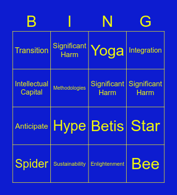 Taxo Bingo Card