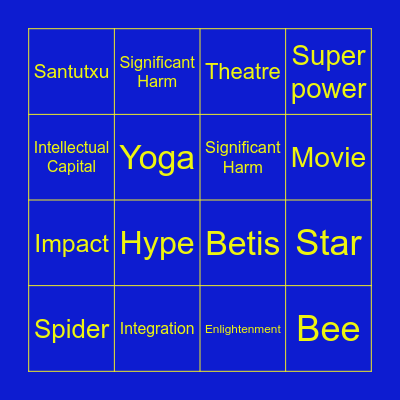 Taxo Bingo Card