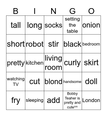 I Meet Speaking 3 Bingo Card