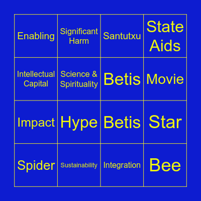 Taxo Bingo Card