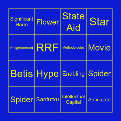 Taxo Bingo Card