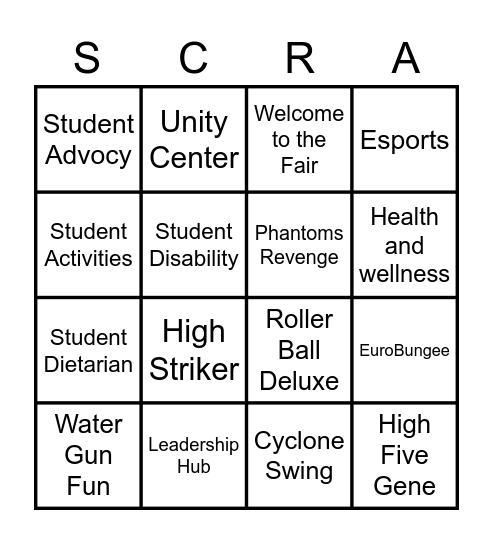 Owlmusement Fair Stamp Card Bingo Card