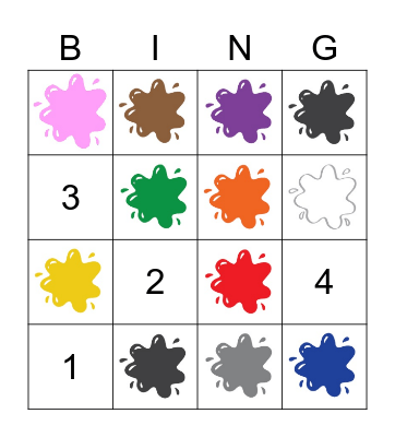 COLORS Bingo Card