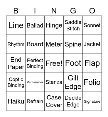 Girl Scout Bingo Card