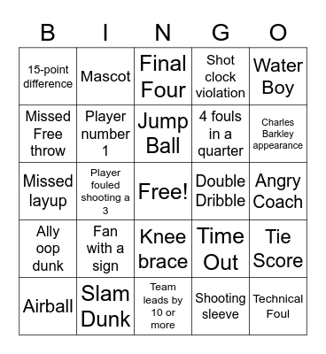 2022 MARCH MADNESS BINGO Card