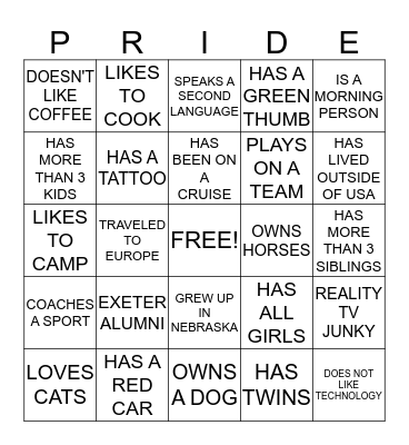 FOREVER A MONARCH Bingo Card