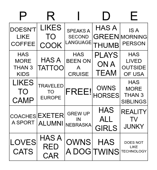 FOREVER A MONARCH Bingo Card