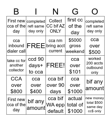 AUGUST CONTEST GAME 1 Bingo Card