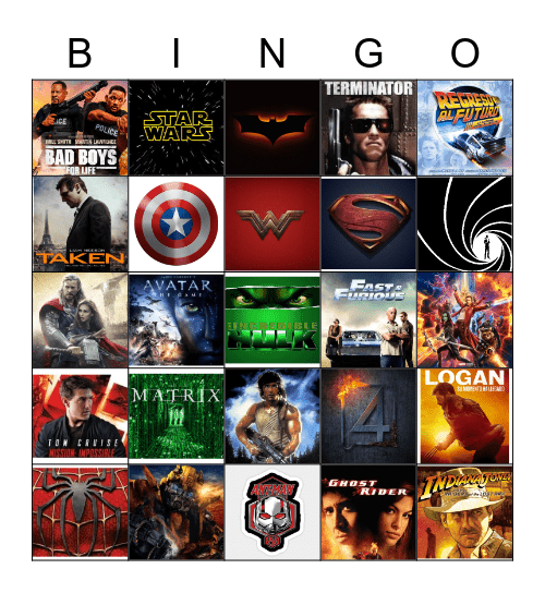 MOVIES BINGO Card