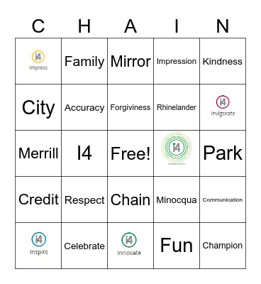 I4 Champion Bingo Card