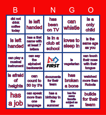 FIND SOMEONE WHO... Bingo Card
