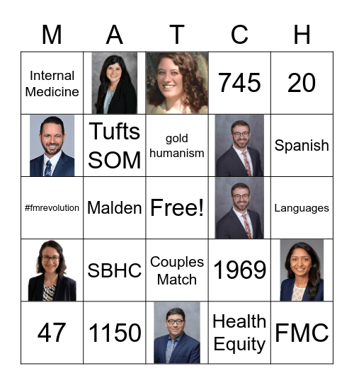 Match Day Bingo Card