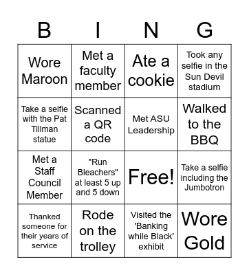 Employee Appreciation BBQ Bingo Card