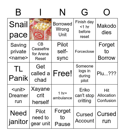 March CB Day 1 Bingo Card