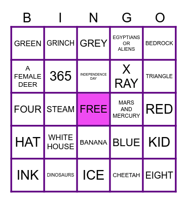 ARE YOU SMARTER THAN A 1ST GRADER Bingo Card