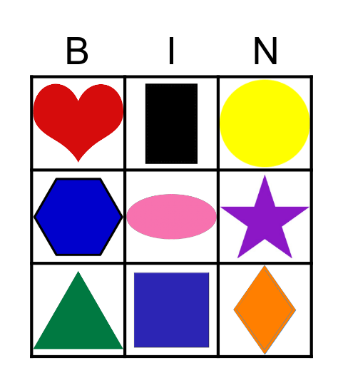 Figuras Geometricas Bingo Card