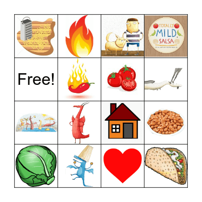 Dragons Love Tacos Bingo Card