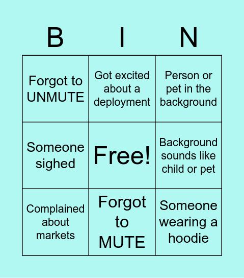 BPU-INGO Bingo Card